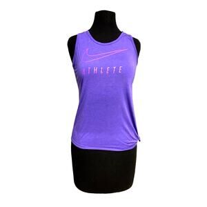 Nike Girls Purple Tank Top Youth Large Athletic Sleeveless Training